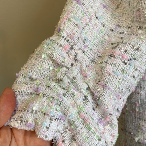 Elle Women's Tweed Pastel Coloring Skirt Suit Set Size XXL/10 - Picture 8 of 11